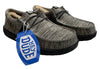 Hey Dude Wally Sport Knit Dark Grey Men's Loafers 40536-02 Size M9 Slip On Shoes