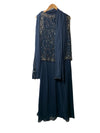 J Kara Women's  Embellished Top Mock 2 Piece Dress with Scarf Size 14w