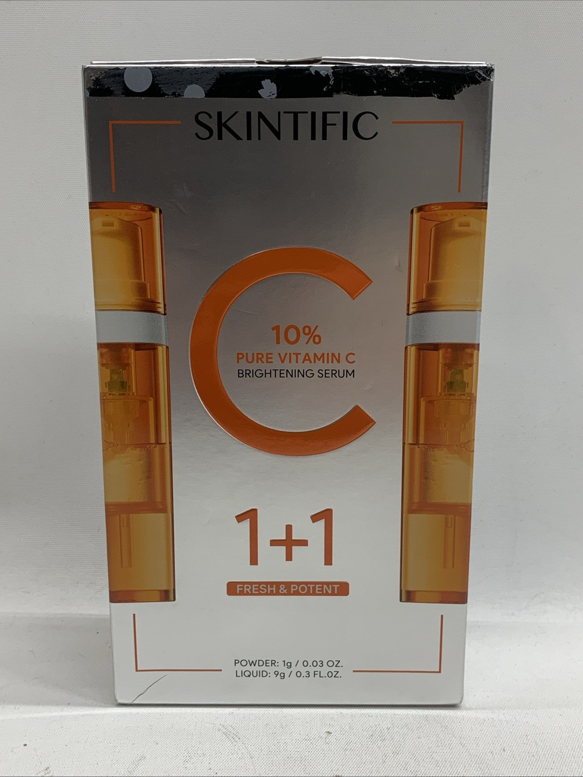 SKINTIFIC Brightening Serum 10% Pure Vitamin C Reduce Dark Spot Skin Glow - 2pck