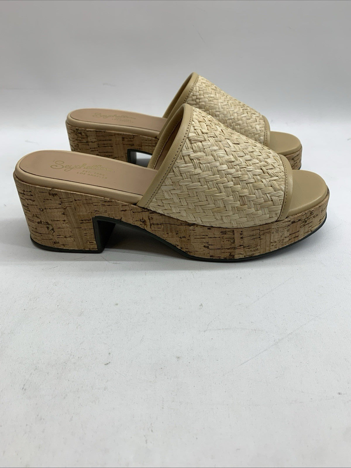Seychelles Women's One of a Kind Platform Mule Sandal Natural Size 8 Open Toe