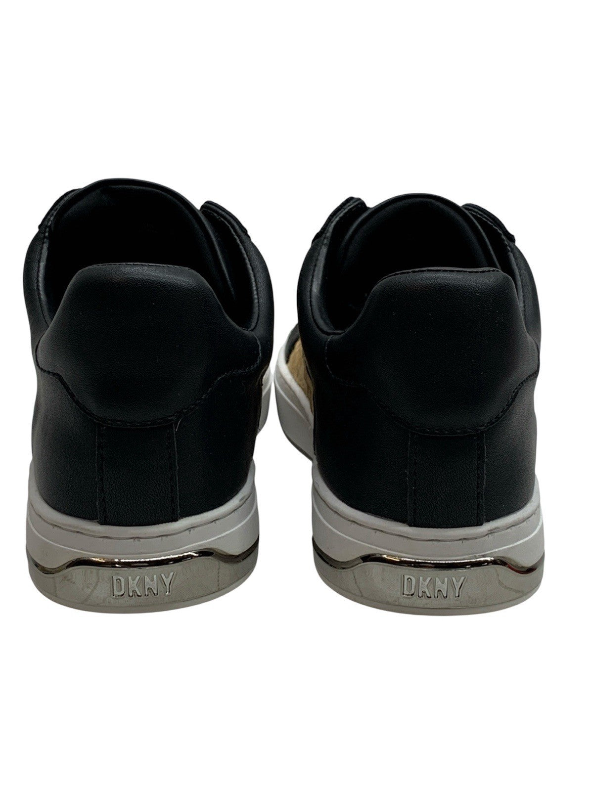 DKNY Abeni Arch Raffia Women's Low-Top Sneakers Black K2431626 Casual Size 6.5