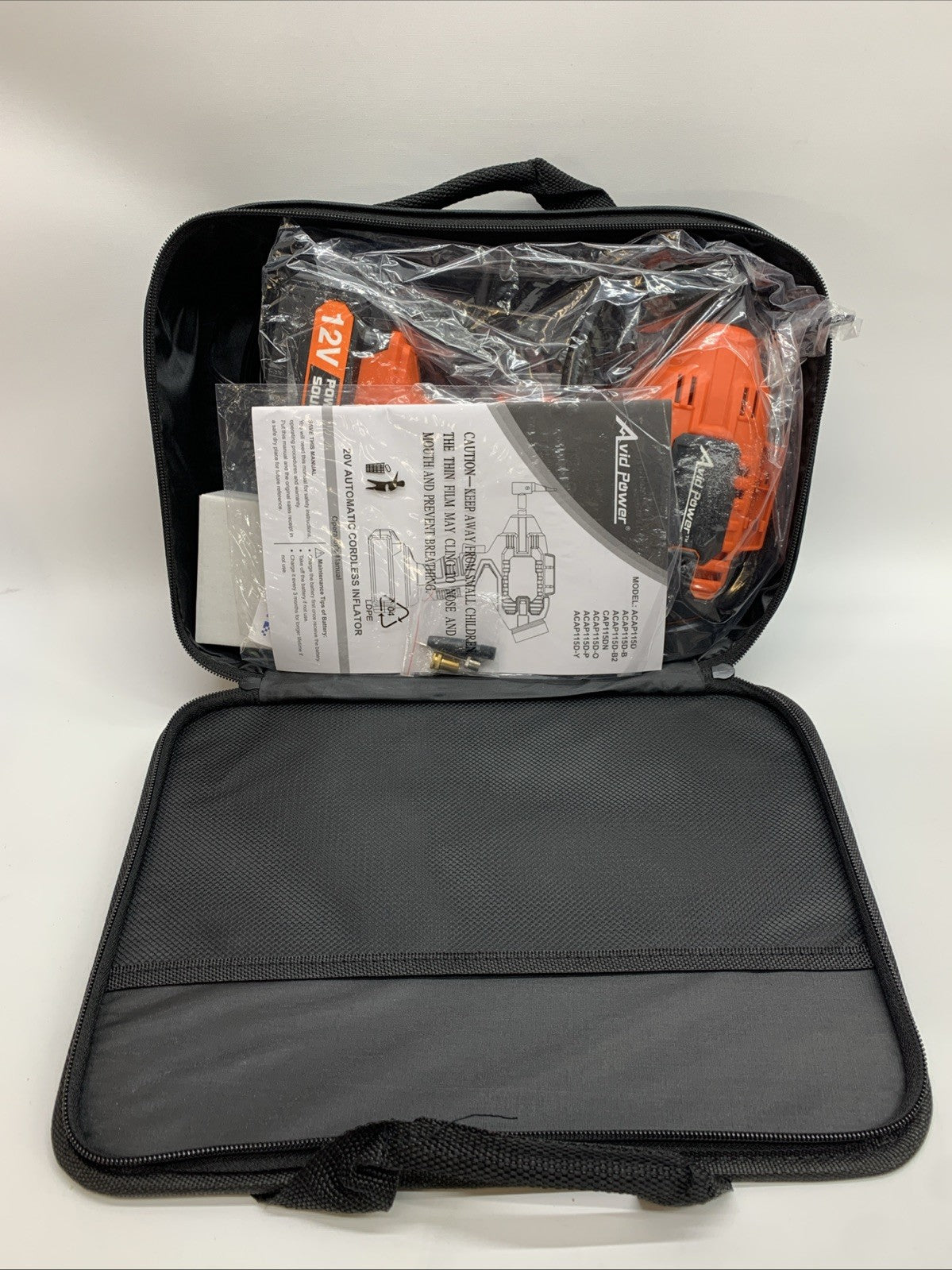 Tire Inflator Portable Air Compressor, 20V Cordless 12V DC Car Tire Pump 100 PSI