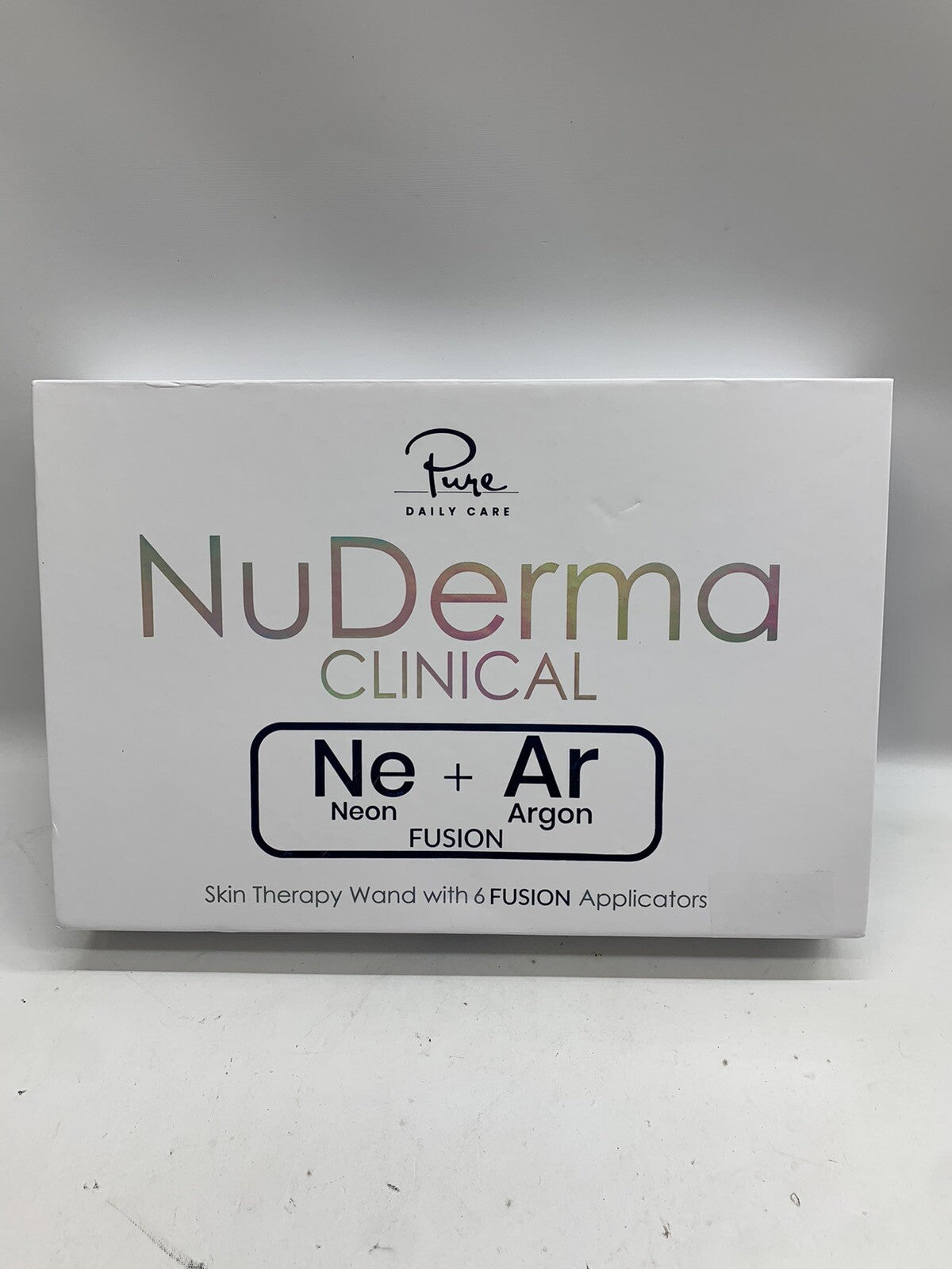 Pure Nuderma Clinical Neon/Argon High Frequency Skin Therapy Wand- 6 Applicators