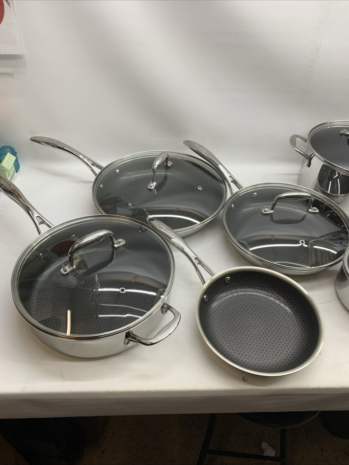 Deluxe 13 Piece Hybrid Ceramic Nonstick Stainless Steel Cookware Set Cooking