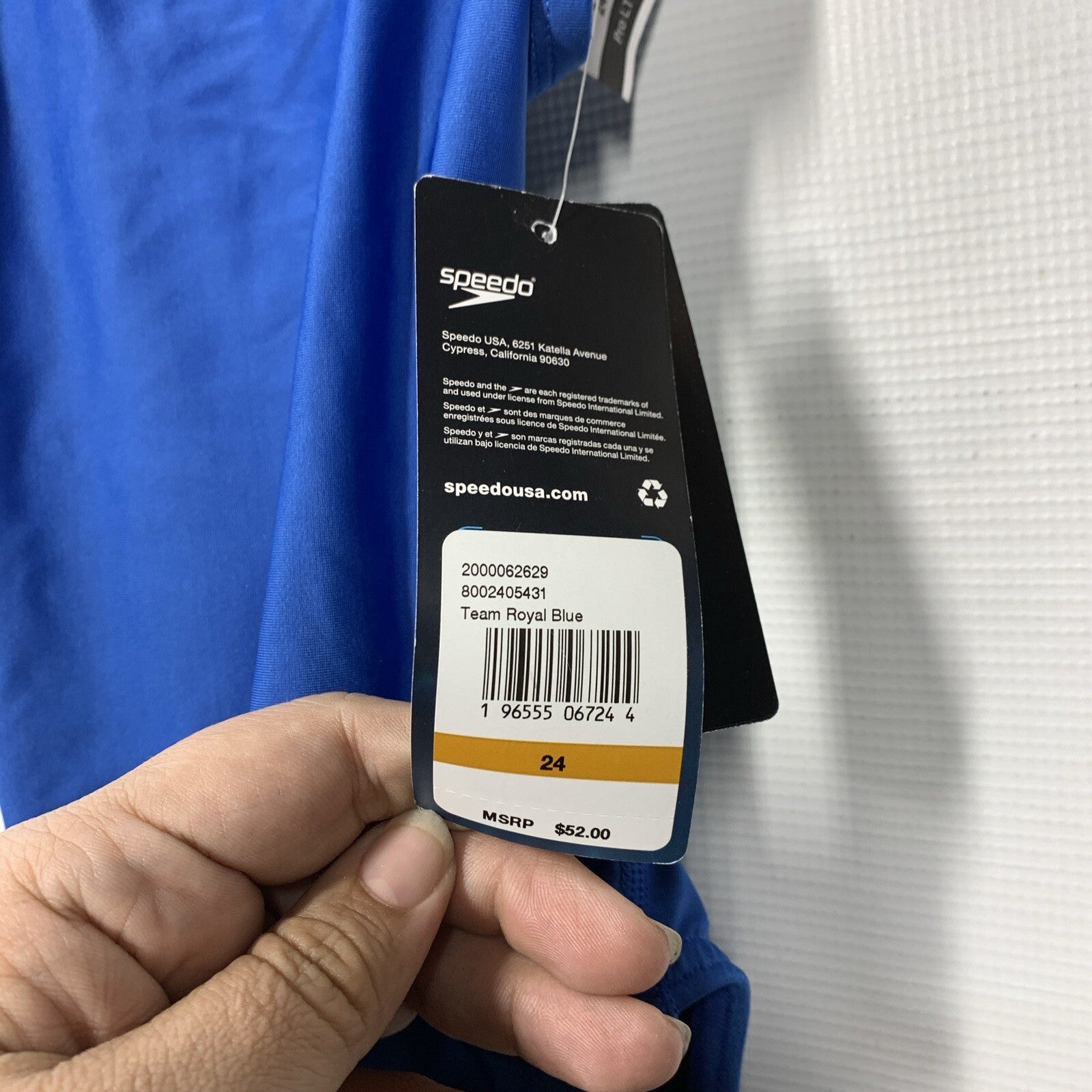 Speedo F Fl Eco Solid Pro LT Flyback One Piece Swimsuit 24 Royal Blue Swimwear