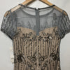 Adrianna Papell Womens Beaded Short Dress Party Cocktail Special Occasion Size 2