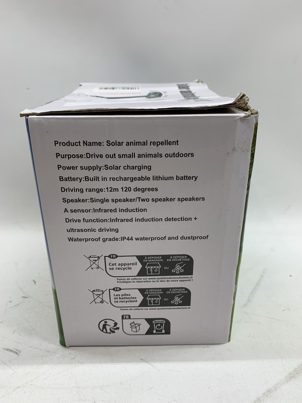 Solar Ultrasonic Animal Repellent Outdoor Cat Deterrent Infrared Sensing 2 Pack