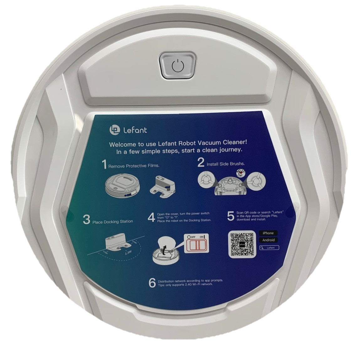 Lefant M210 Robot Vacuum Cleaner Slim Wi-Fi/App/Voice Control Auto Self-Charging