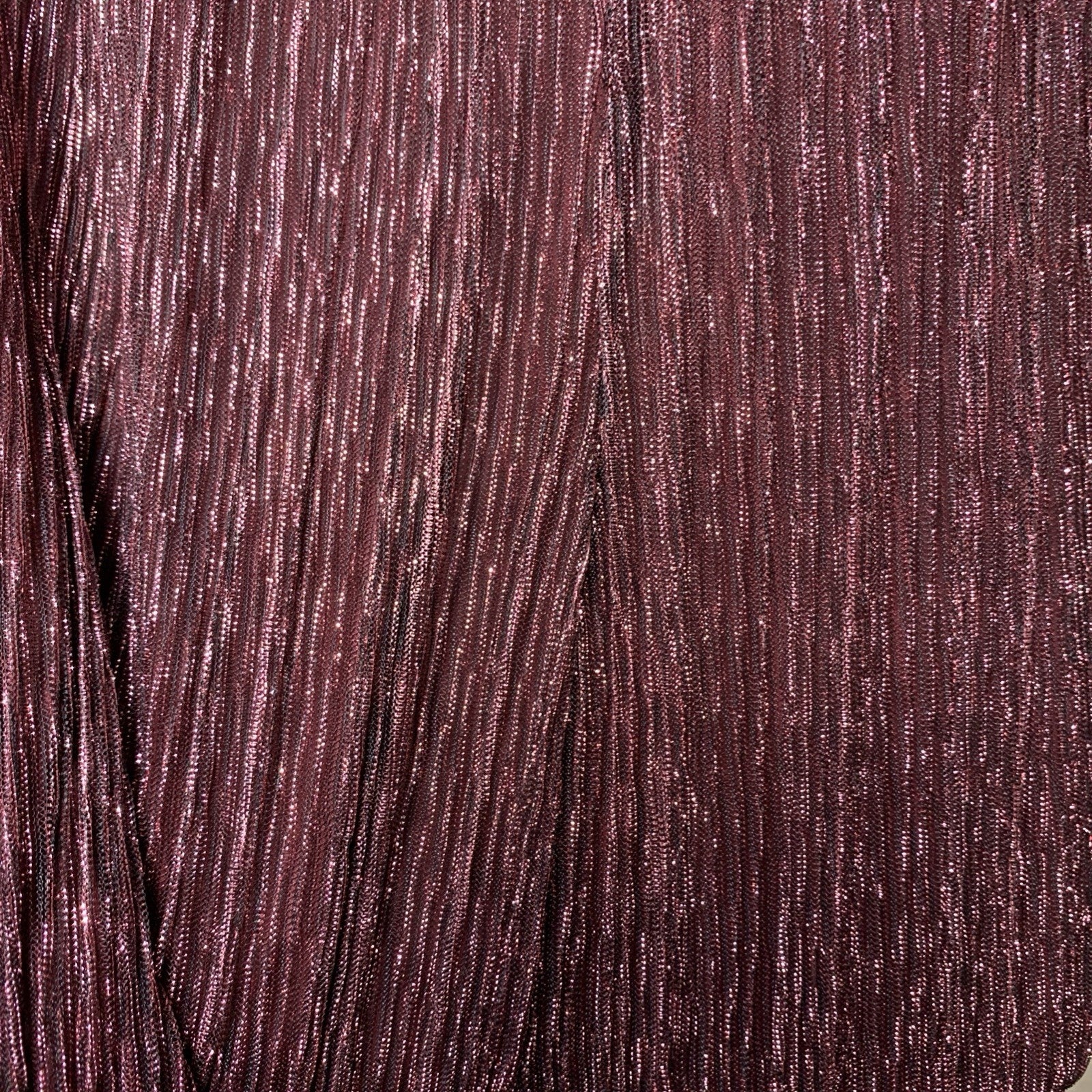 Adrianna Papell Women's Metallic Crinkle Gown Dress Size 4 Party/Cocktail Formal