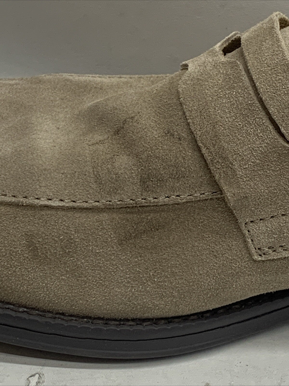 Calvin Klein Men's Jay Pointy Toe Slip-On Dress Loafers Shoes Taupe Size 10