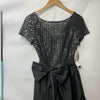 Adrianna Papell Women's Sequin High Low Taffeta Ball Gown Dress Formal Size 6