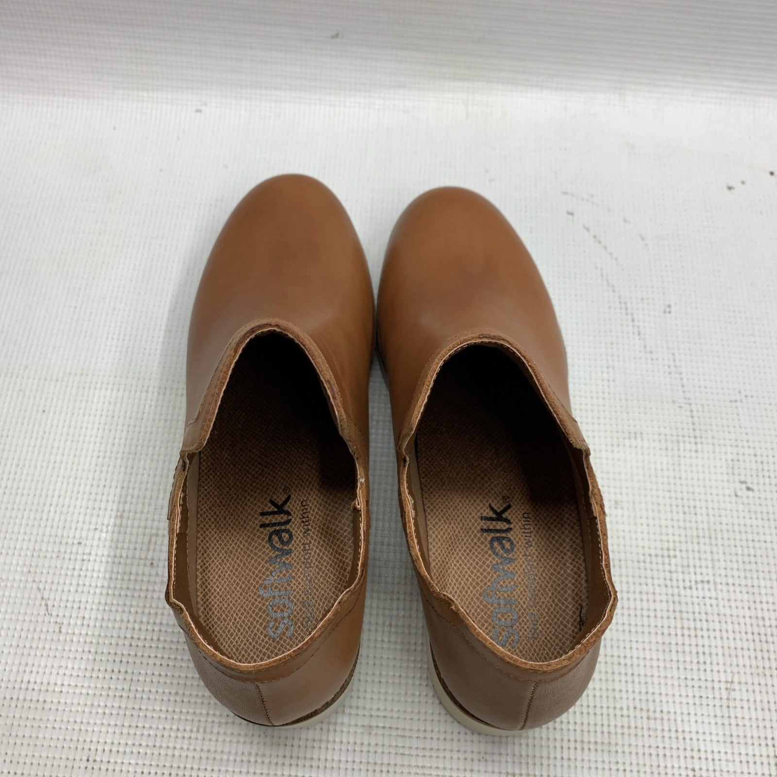 Softwalk Woodbury S2260-215 Women's Leather Ankle & Booties Boots Size 6.5M