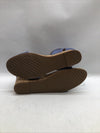 Women's Aerosoles Willowbrook Ankle Strap Wedge Sandal Mid Blue Open Toe Size 6