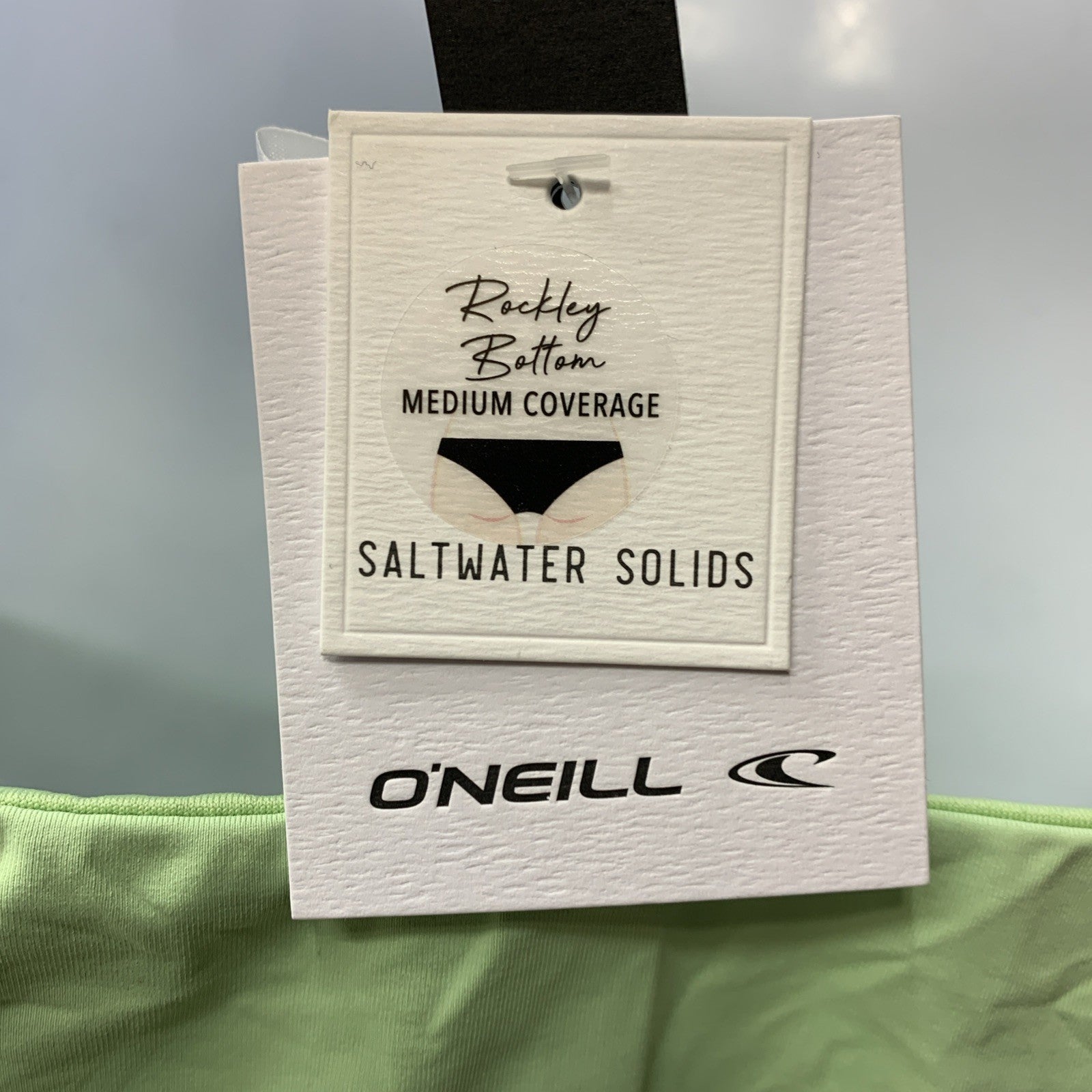 O'Neill Mimosa Saltwater Solids Rockley Bikini Bottom Size S Green Underwear