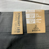 prAna Stretch Zion Pant II 33Wx32L Men's Dark Iron Relaxed Straight Leg Jean
