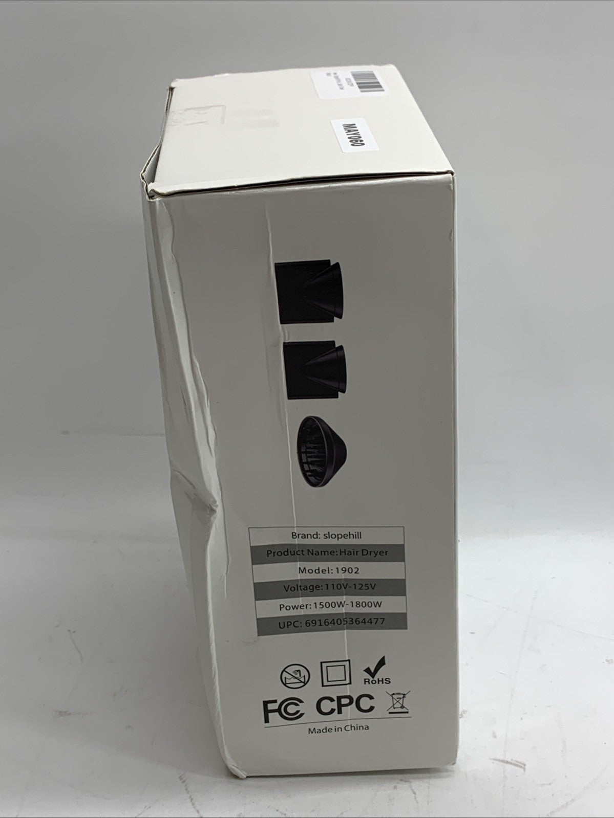 Slopehill Professional Ionic Hair Blow Dryer 1800W Black Gold for Home Salon