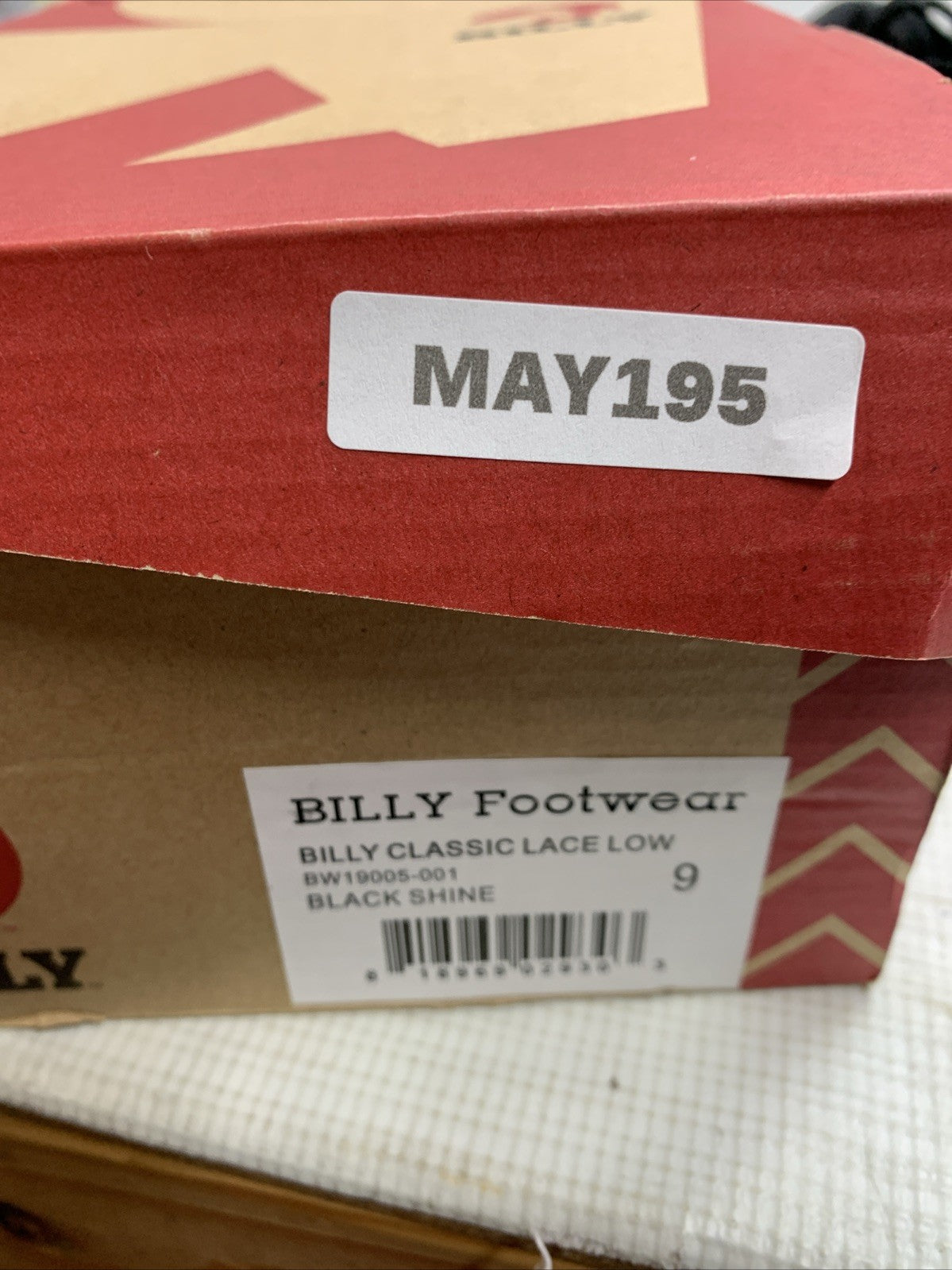 Billy Footwear Billy Classic Lace Low Black Shine Size 9 Shoe Lace-up Sneaker