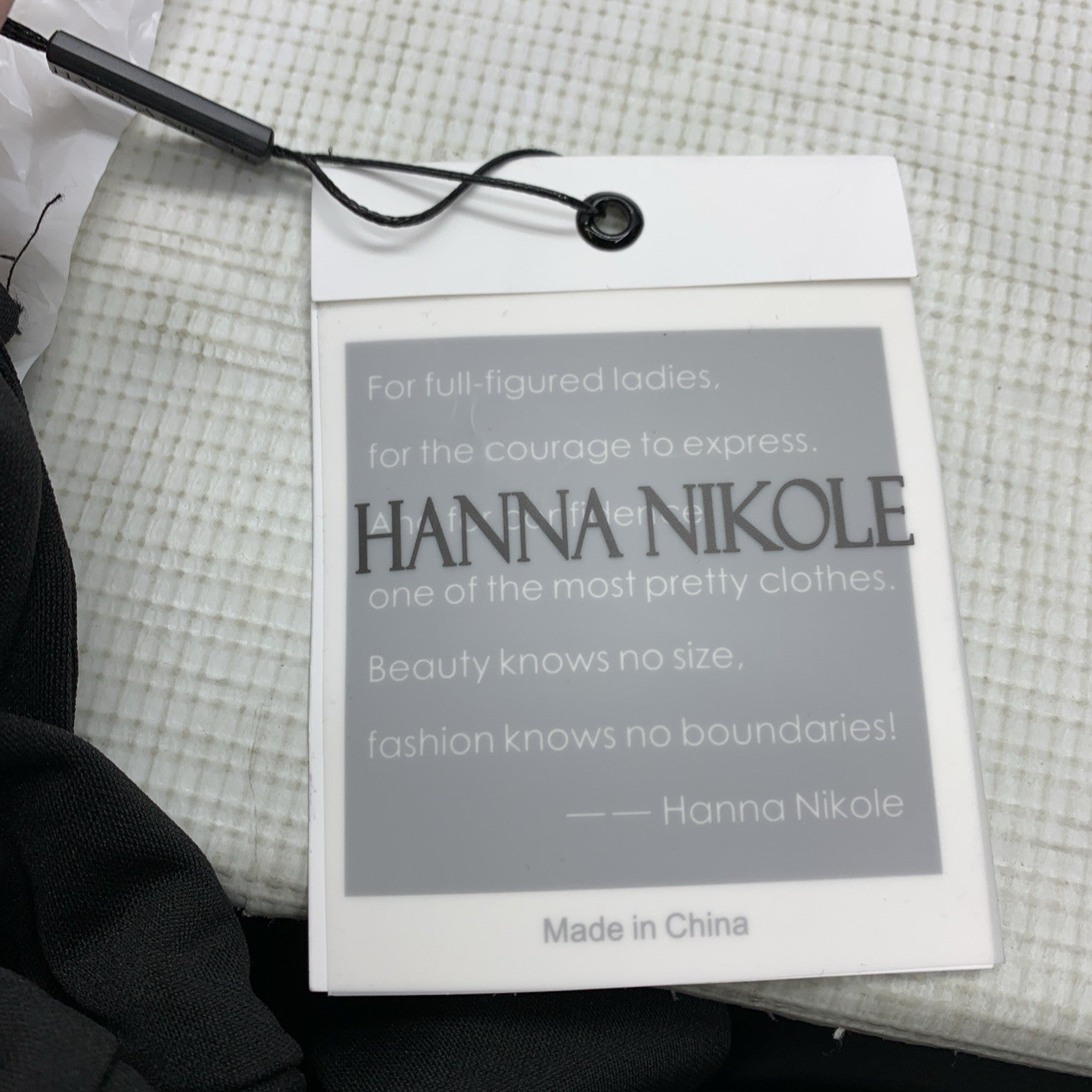 Hanna Nikole Women Plus Size Wrap Front Party Dress Size 20W Sleeveless Black