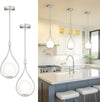 Autelo 2 Pack Pendant Lights Kitchen Island 1-Light Pendant Light Brushed Nickel