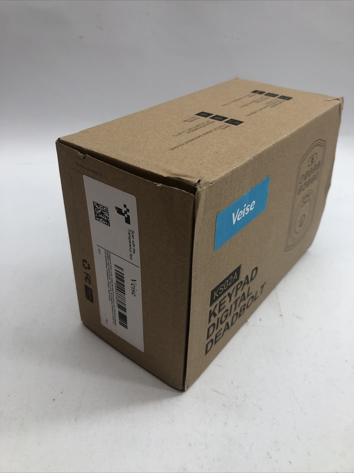 Veise KS02A Keypad Digital Deadbolt Fingerprint Door Lock for Front Door Bronze