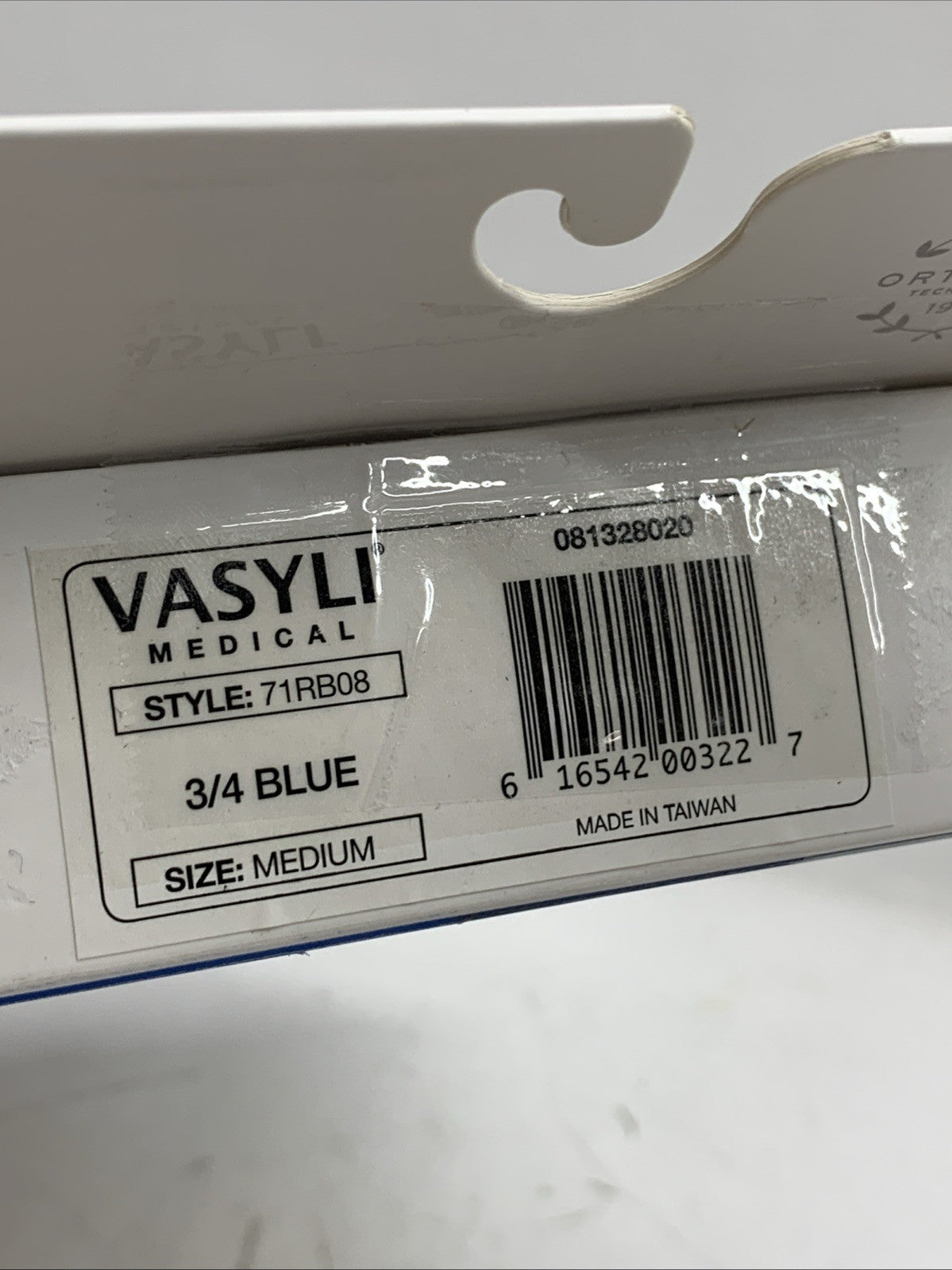 Vasyli Custom 3/4 Orthotic Heat Moldable Blue Mid Intensity Medium 71RB08 1 Pair