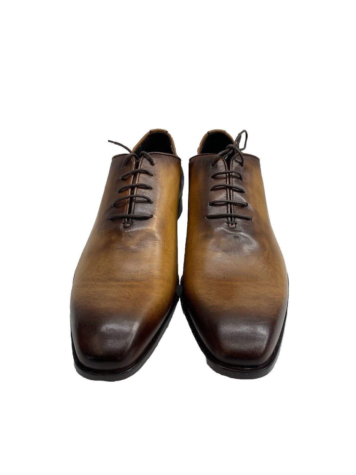 Massimo Matteo Italy Ponte Vecchio Oxford Burnished Brown Size 9.5 D (M) Lace-up