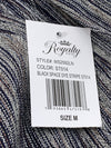 Royalty For Me Shorts Womens Medium Multi Striped Linen Pockets Drawstring Sz M