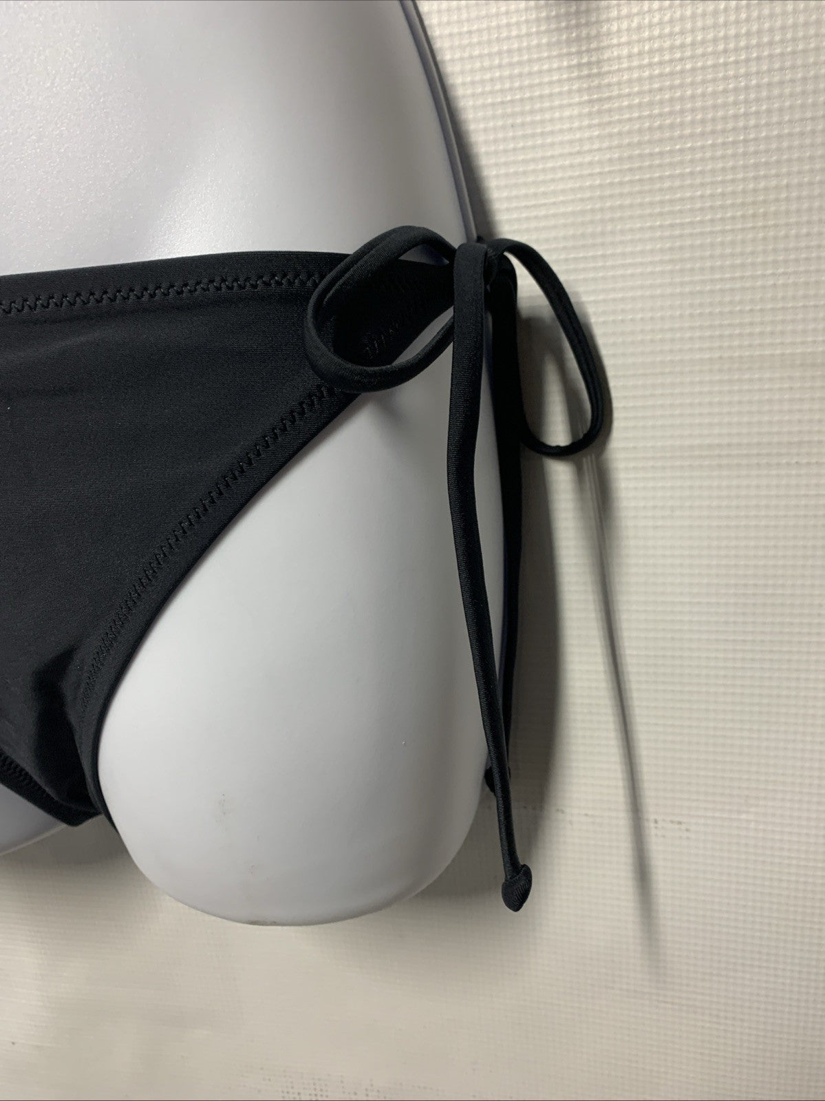 RELLECIGA Women's Triangle Bikini Set Black Small 2 Piece Swimwear Drawstring