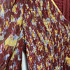 Likely Polina Mini Dress Women's Party Size 4 Red Multi Color Lon Sleeve V-neck