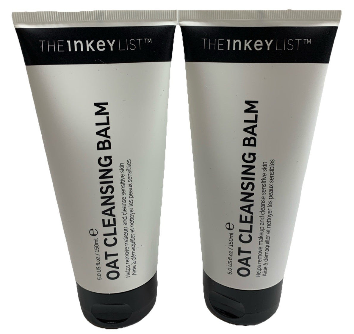 Lot of 2 THE INKEY LIST Oat Cleansing Balm 5.0 Oz/150ml Dissolves Makeup Cleanse