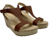 Kenneth Cole REACTION Women's Card Platform Wedge Sandal 9 Tan Ortholite Foam