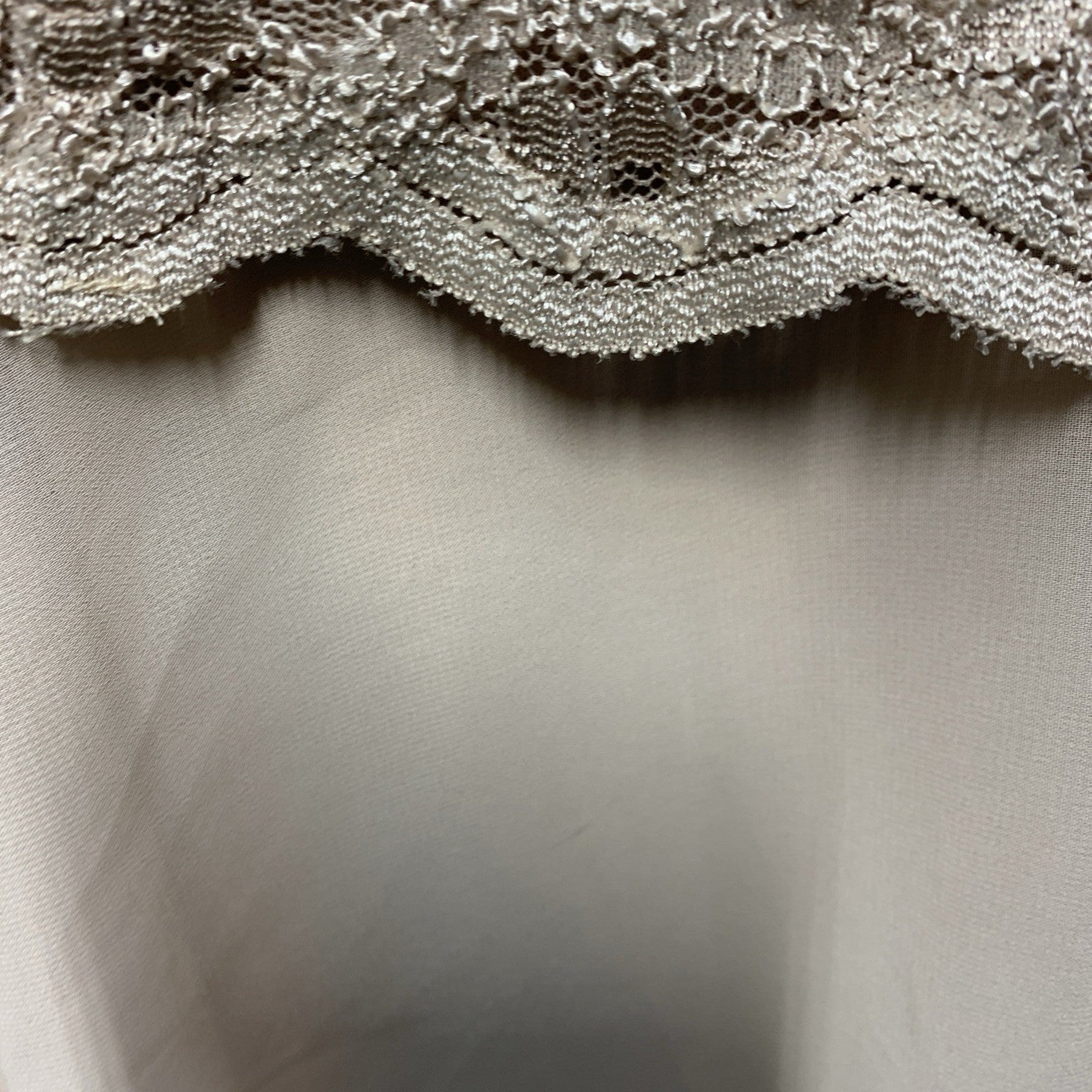 Alex Evenings Women's Tea Length Embroidered Bodice 3/4 Sleeve Size 18W Taupe