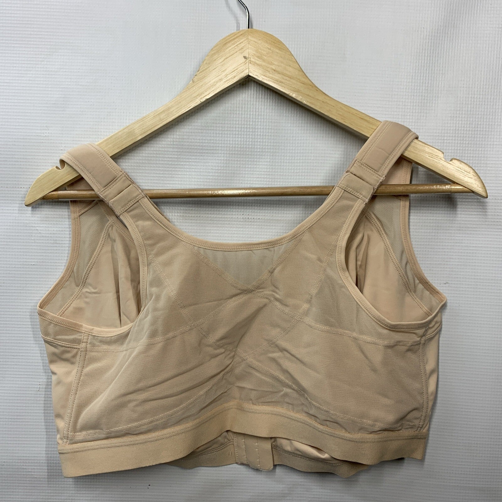 DELIMIRA Front Closure Bra Full Coverage Wire Free Back Support Posture Size 42G