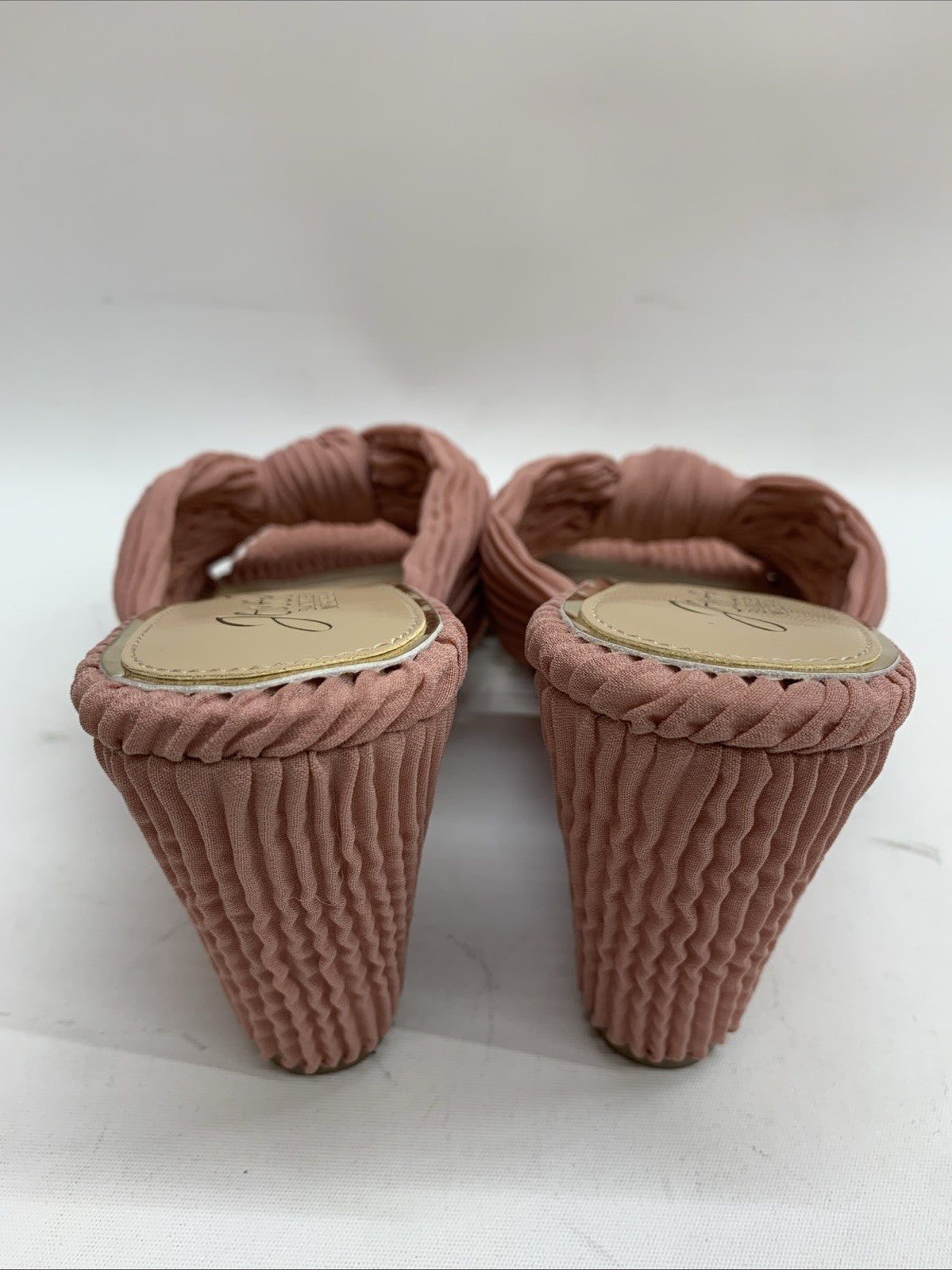 Jewel Badgley Mischka Women HYPE Rose Wedge Heels Sandal Slip-on Size 5.5 JW5032