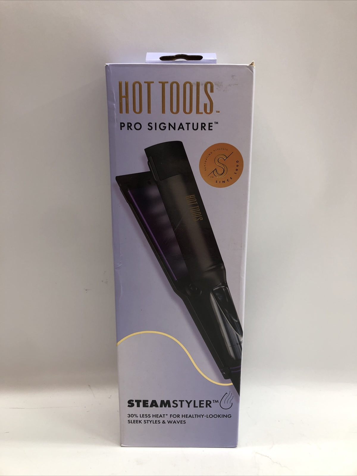 Hot Tools Pro HTST2594 Steam Styler Less Heat Silk Waves Hair Styles Flat Iron