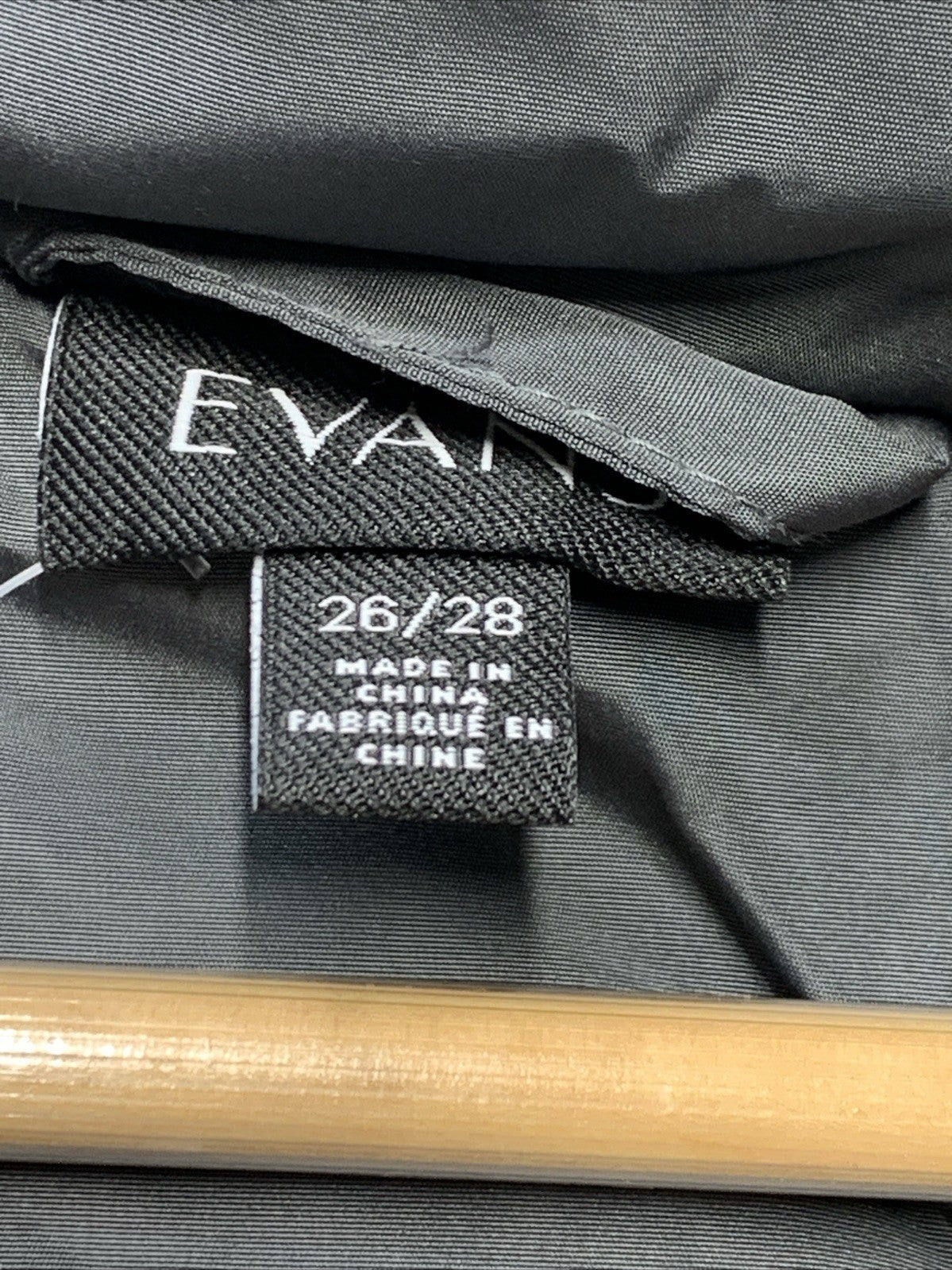 Evans Faux Fur Lightweight Coat Navy Gray Long Sleeve 00211220 with Hood 26/28