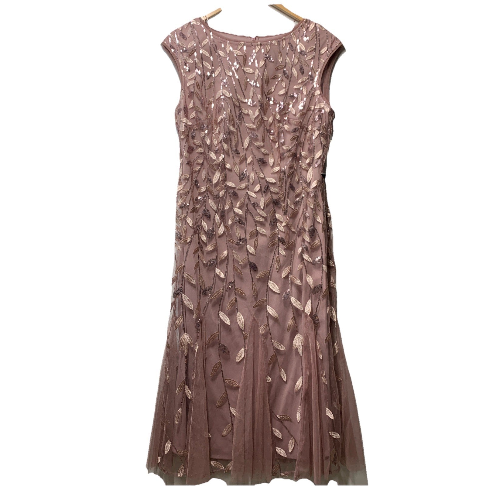 Alex Evenings Women's Embroidered Cocktail Dress Wedding Guest Cap Sleeve 10P