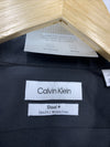 Calvin Klein Men's Slim Fit Non-Iron Herringbone Dress Shirt - Size 14, 32/33, S