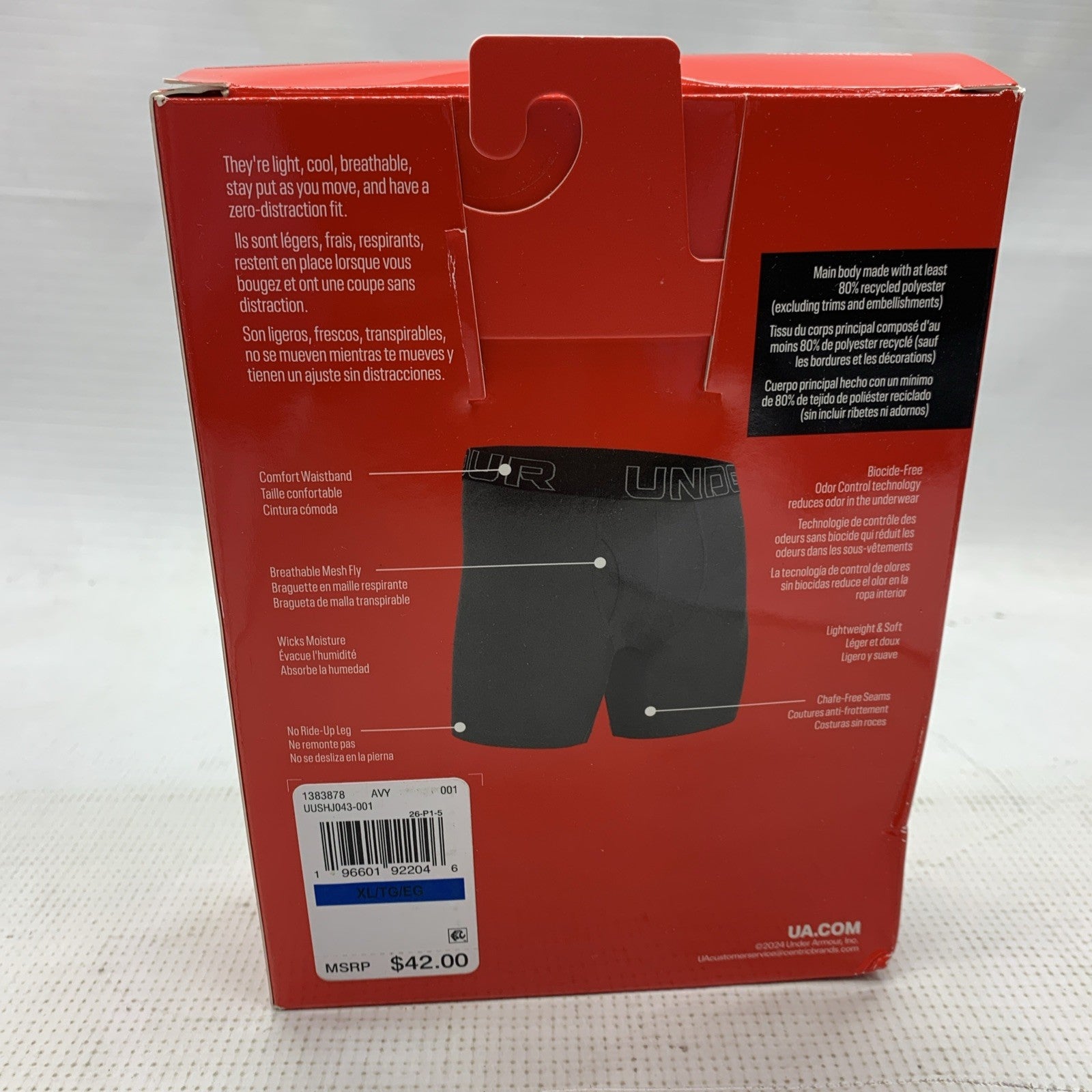 Under Armour Men's Performance Tech Boxerjocks Size XL Underwear 6