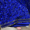 J Kara JKARA Women's Caplet Short Cocktail Beaded Sequins Blue Dress Size 12