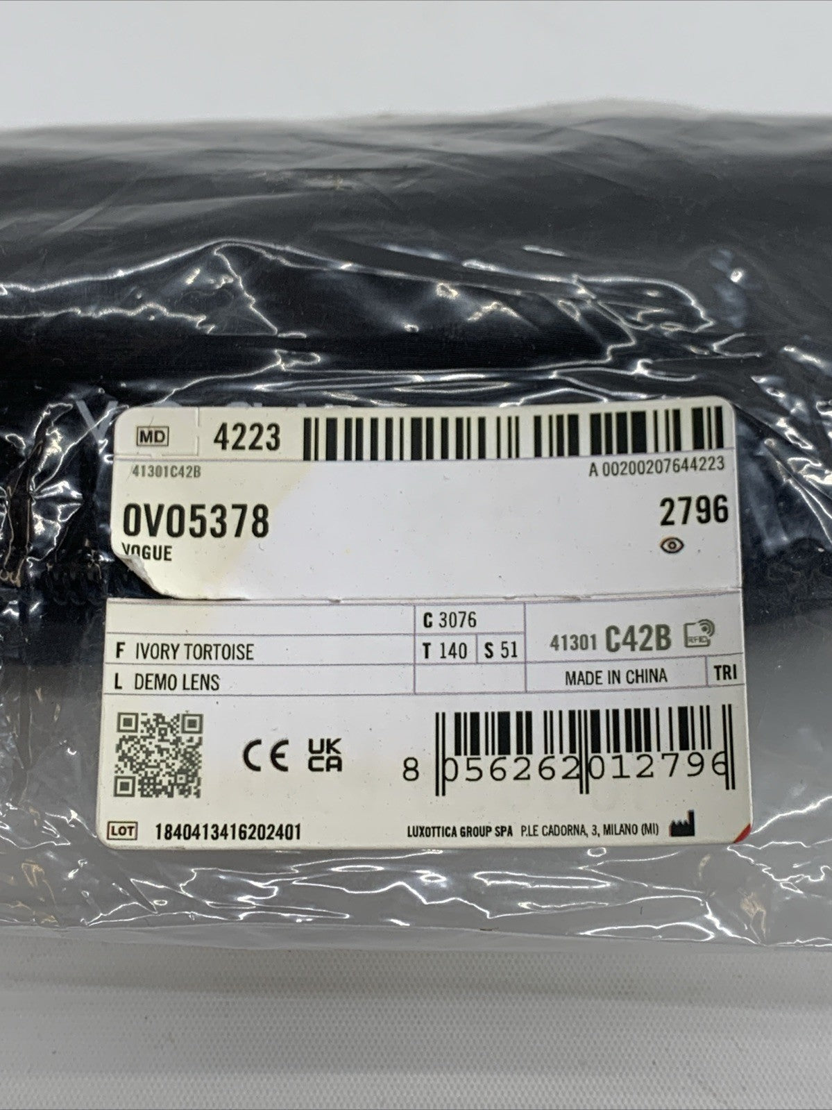 Vogue VO5378 2796 Ivory Tortoise Eyeglasses Frames 51-17-140 Casual for women