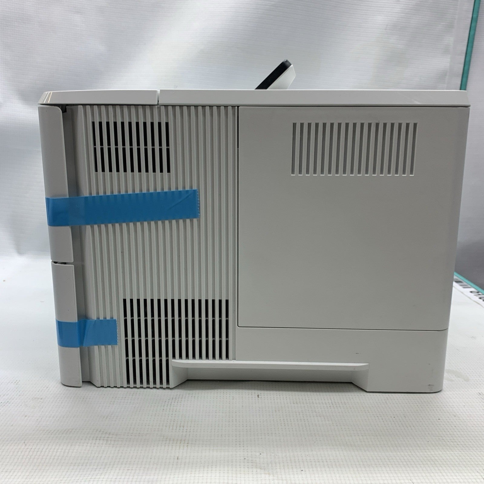 HP LaserJet Pro M501dn Printer 550 Sheet Paper Tray Black White LCD Display Back