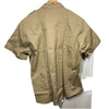 Condor Class B Twill Shirt Size 4XL (20-20.5) Men’s Khaki Zip Up With Buttons