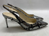 Jessica Simpson Women's Souli Sling Back Lux Metal Snake Heel Size 7 Chrome