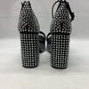 D'Amelio Brands Mayvinaa Platform Sandal Size 8 Black Crystal Satin Block Heel
