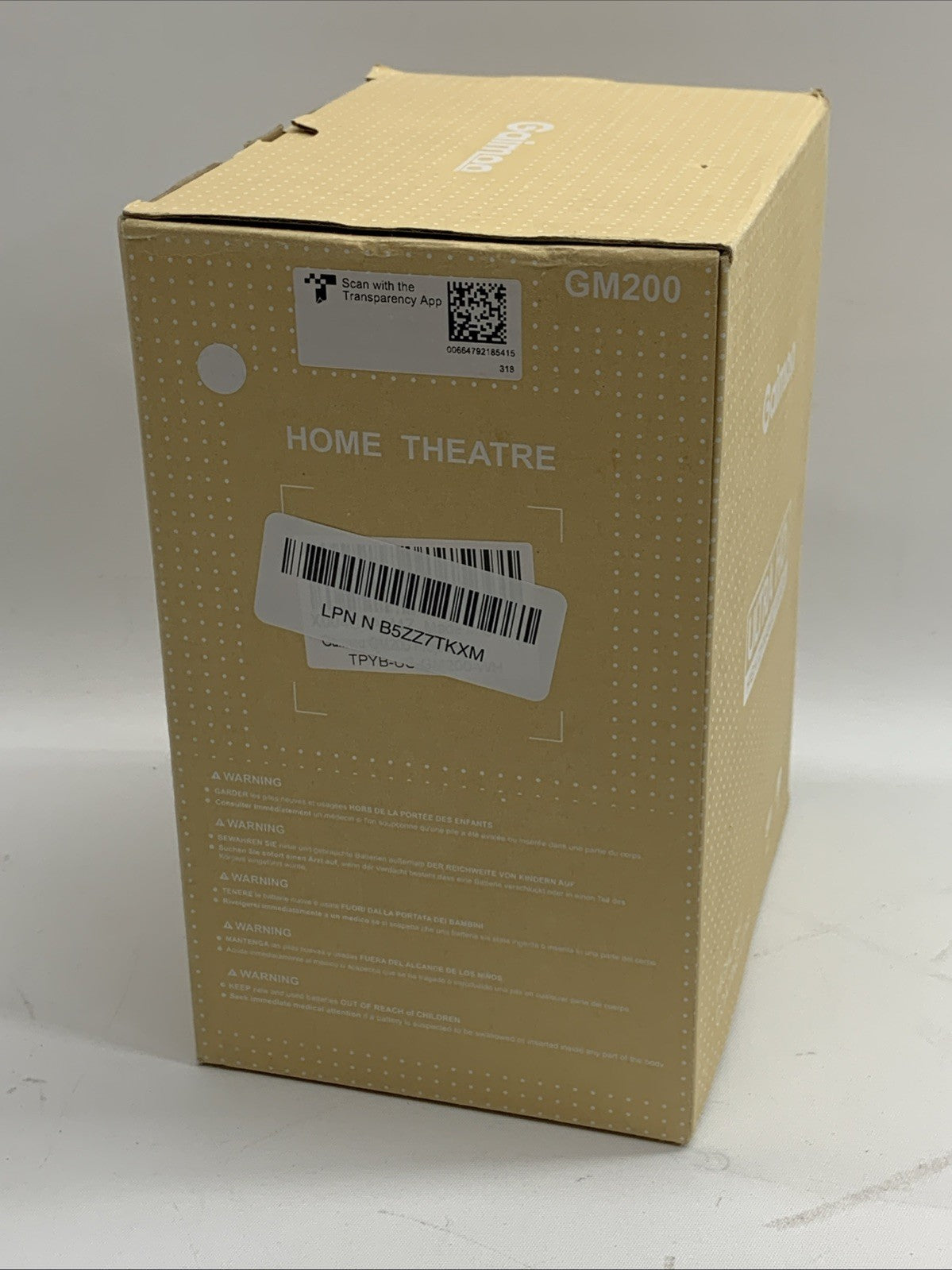 Gaimoo Home Business Cinema Theater Portable Projector WiFi Bluetooth GM200 Whit