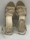 Touch Ups Buffy Women's Wedge Heel Classic Sandal 4243M Size 7M Buckle Champagne