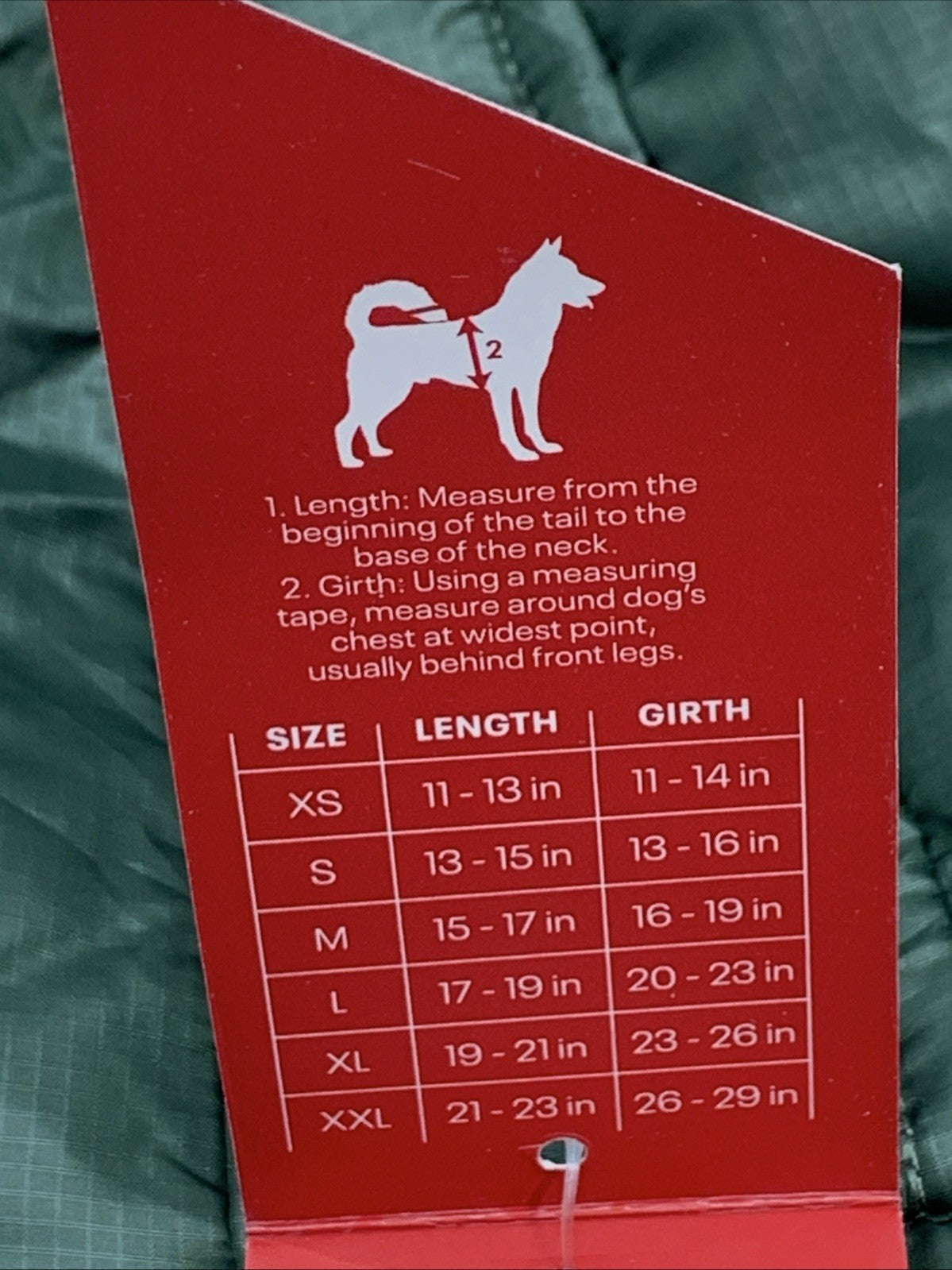 Reebok Dog Puffer Jacket Waterproof/Windproof Vest Hoodie Winter Clothes -Small