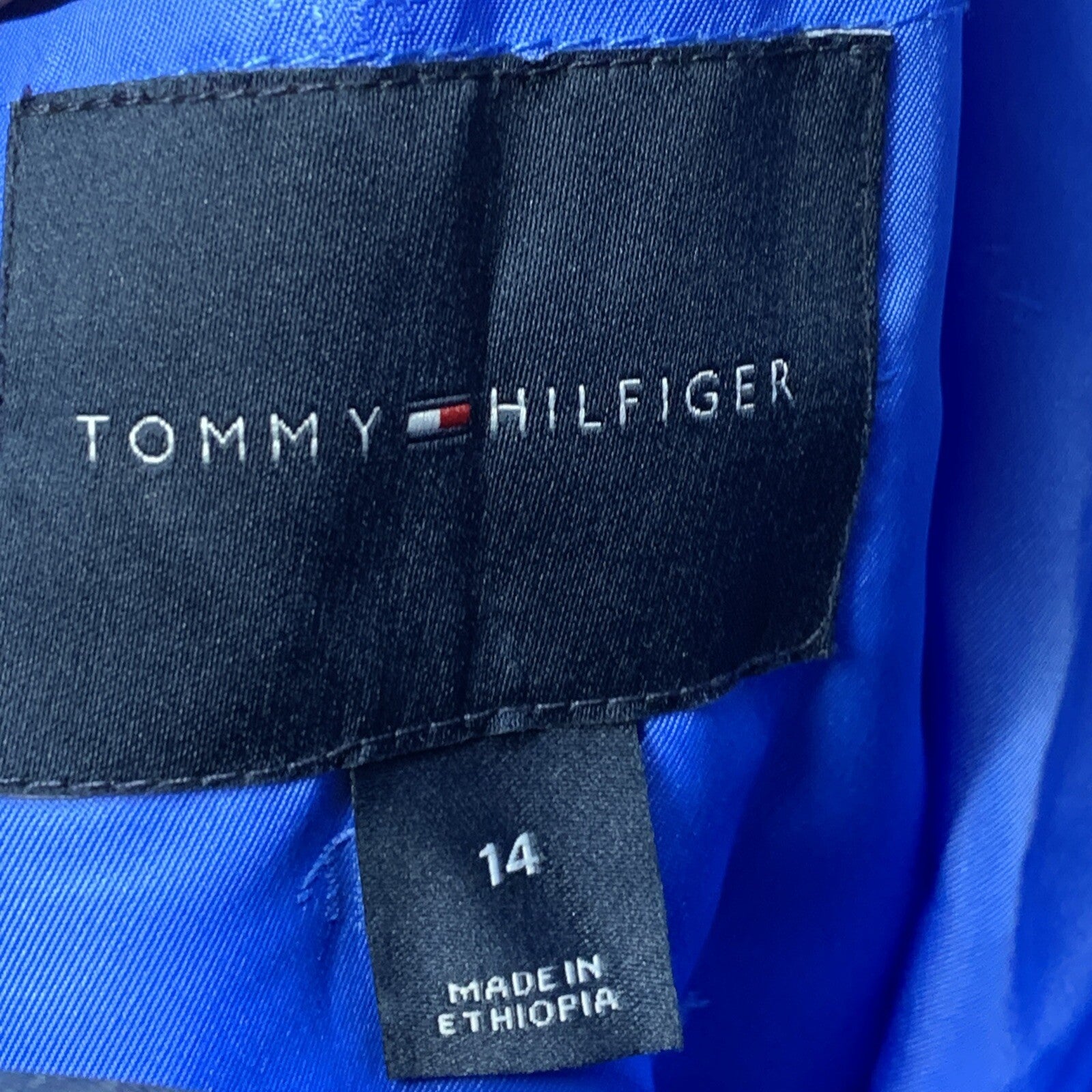 Tommy Hilfiger Micro Pinstripe Single Breasted Two-Piece Suit 14 Jacket & Pant