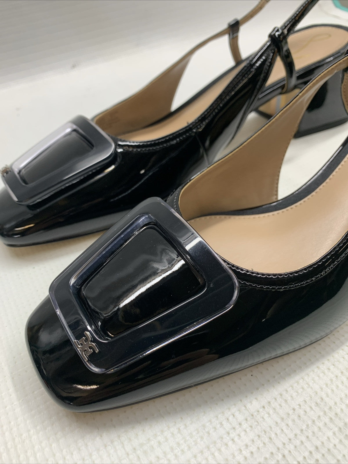 Sam Edelman Womens Tracie Adjustable Slingbacks Shoes Black I5471L2001 Size 8.5M